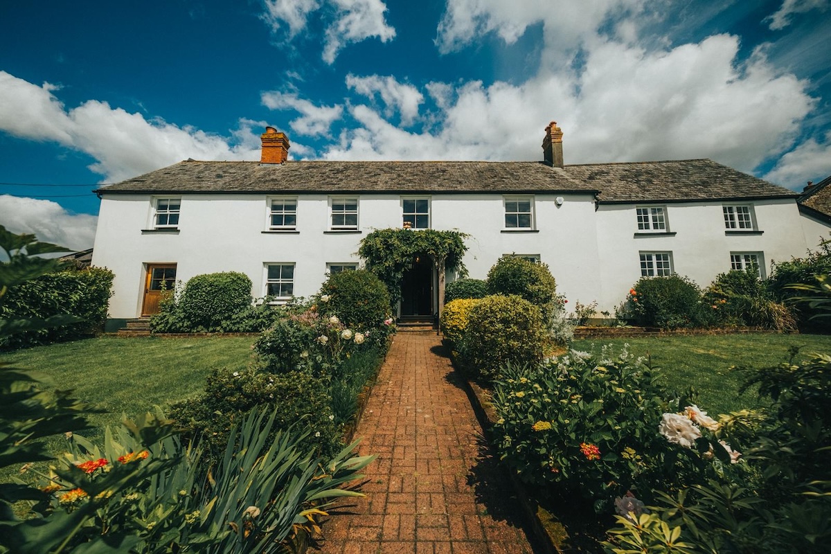 Holiday cottage exterior prepared for guest arrivals