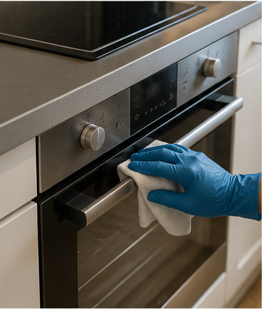 Holiday let oven cleaning during a changeover